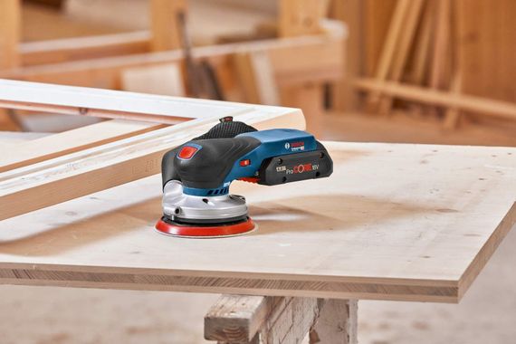 Шліфувальна машина ексцентрикова акумуляторна Bosch GEX 18V-125 соло (0.601.372.201) | Зображення 1