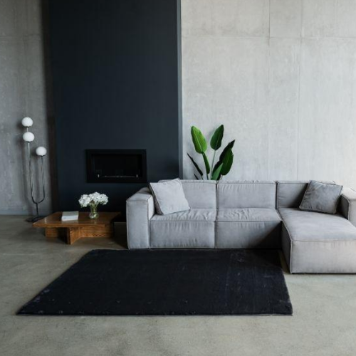 Килимок для підлоги з еко-хутра ТМ Dariana Elegant 160*220 см темно-сірий | Зображення 5