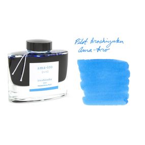 Элитные чернила для перьевых ручек Pilot Iroshizuku Ink 50мл, голубой (ama-iro/небесно голубой)