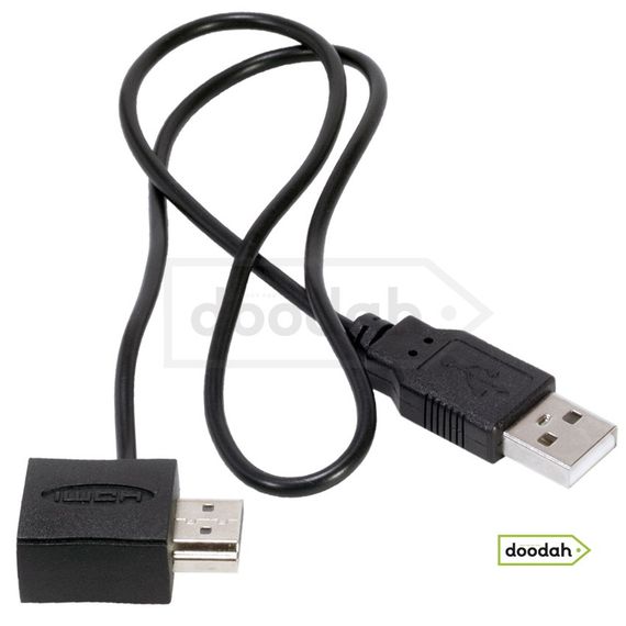 Кабель / перехідник HDMI M/F 2.0 19 Pin - USB  - 50 см Asdomo | Зображення 4
