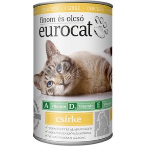 Корм вологий EuroCat Poultry для котів шматочки в желе з птицею 415 г