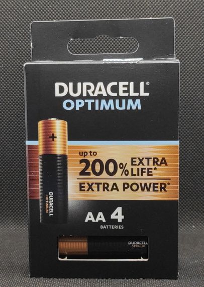 Батарейка пальчиковая AA Duracell OPTIMUM ( 4шт. ) | Зображення 1