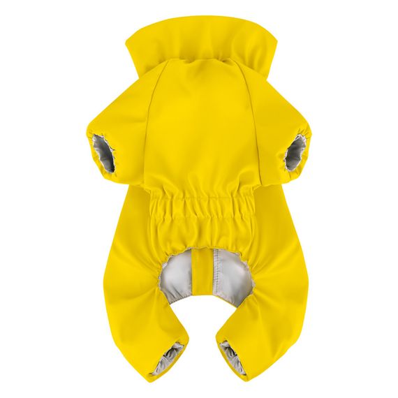 Дощовик для собак WAUDOG Clothes, водонепроникний, M35, В 59-62 см, С 37-40 см, жовтий | Зображення 2