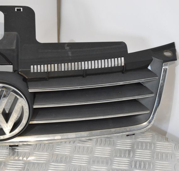 Решітка радіатора VW Volkswagen Polo IV 9N чорна хром 2001-2009 Фольксваген Поло 6Q0853651D | Зображення 2