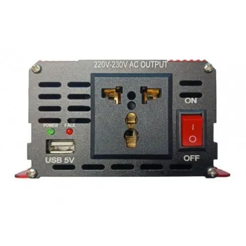 Инвертор преобразователь напряжения с 12V на 220V XPRO 1500W красный (MER-15280) | Зображення 2