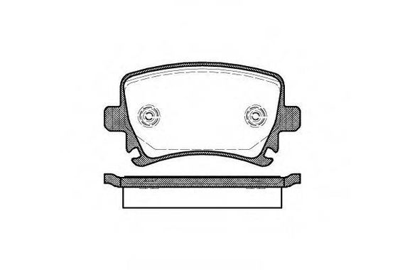 Колодка гальм. диск. AUDI A4, SEAT, SKODA, VW задн. (вир-во REMSA) REMSA 103100 на VW PASSAT (362)