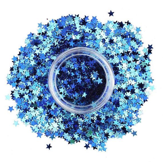 Глиттер Звездочки Синие Stargazer GLITTER STARS Blue