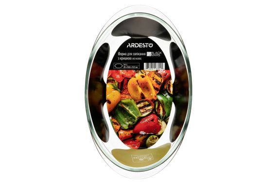 Форма для запікання ARDESTO  з кришкою BLACK MARS, овальна, 3 л (AR2408BG) | Зображення 1