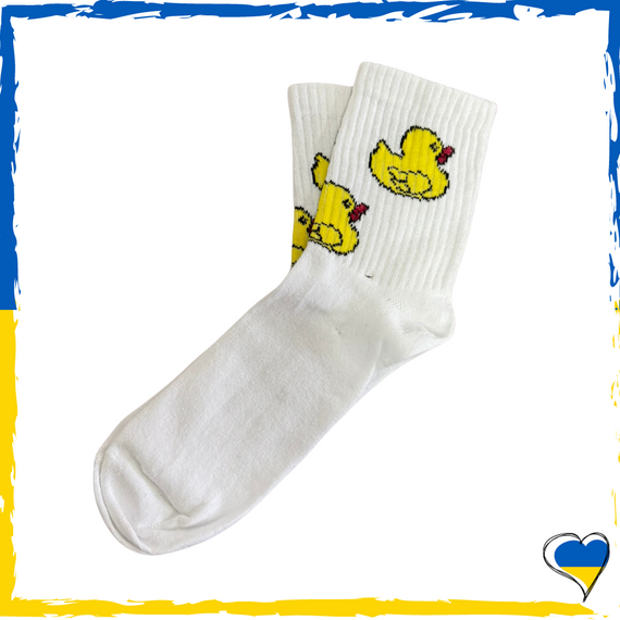 Шкарпетки чоловічі принт качки. Шкарпетки з приколами. Носки принт 40-45