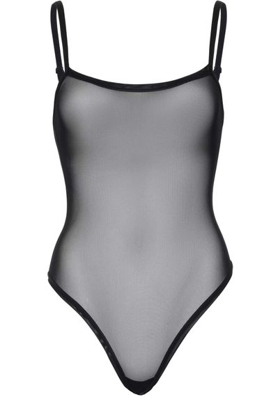 Боди Leg Avenue Cami bodysuit with thong Черное M/L | Зображення 4