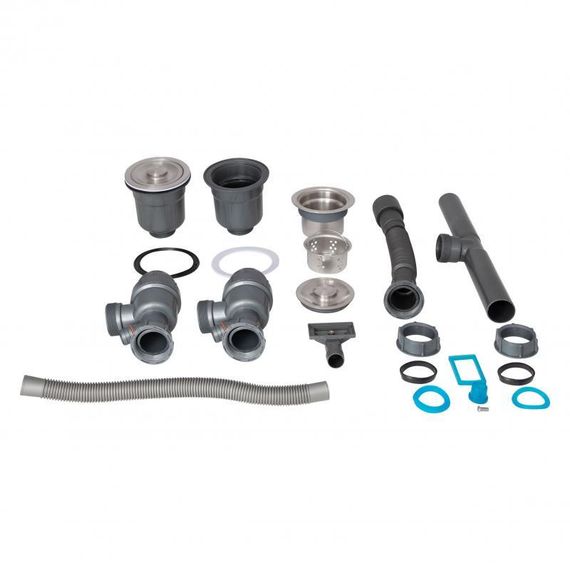 Мийка для кухні з двома чашами інтегрована Lidz Handmade H7843 (LDH7843BPVD45586) Brushed Black PVD 3,0/1,0 мм | Зображення 8