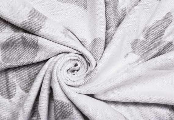 Плед бавовняний Метелик св.сірий Love You 140 x 200 см | Зображення 1