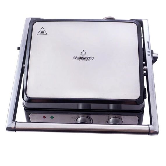 Контактный прижимной электрический гриль Crownberg CB-1044 2000W | Зображення 3