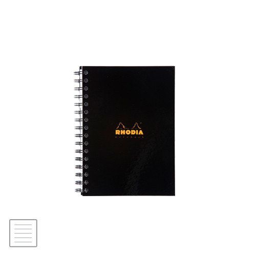 Блокнот для перьевых ручек в твердой обложке Rhodia Business Book A5 Lined Hardback, 1411