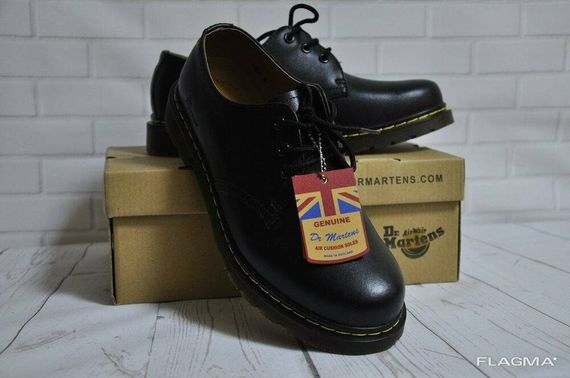 Ботинки полуботинки туфли Dr. Martens 1461 (Black) Размер 45 Доктор Мартинс Ботинки | Зображення 7