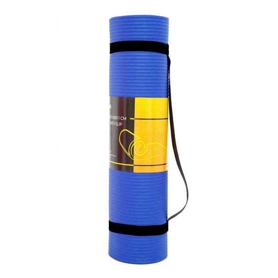 Килимок спортивний Cornix NBR 183 x 61 x 1 cм для йоги та фітнесу XR-0009 Blue | Зображення 3