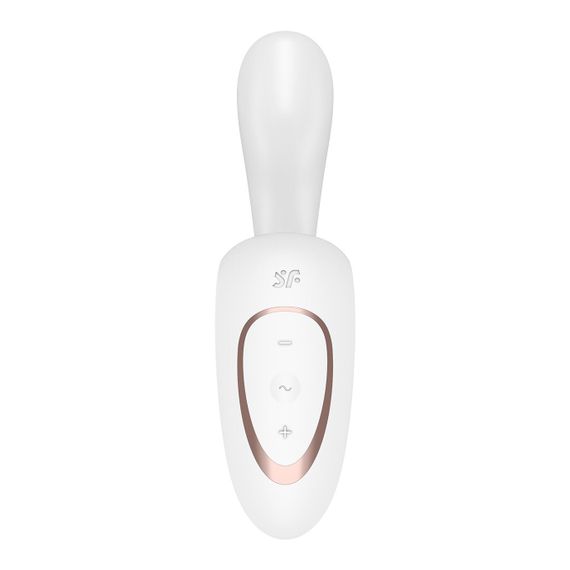 Вагінально-кліторальний вібратор Satisfyer G for Goddess 1 White, 2 мотори | Зображення 3