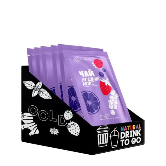 Чай натуральний розчинний концентрований смородина та Базилік ТМ Асканія 50 г, Рідкий чай | Зображення 1