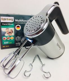 Миксер ручной 5 скоростей 600 Вт Rainberg RB-1012