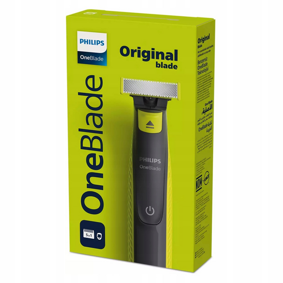 Бритва-триммер Philips OneBlade QP2724/20 для бороды и усов регулируемая расческа 5-в-1 двухстороннее лезвие Черный | Зображення 6