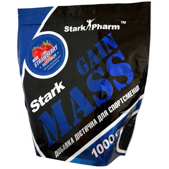 Гейнер Stark Pharm Stark Gain Mass 1000 g /10 servings/ Strawberry