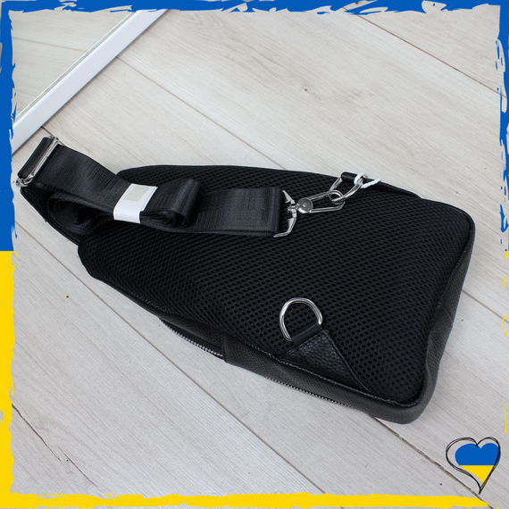 Сумка через плече чоловіча з натуральної шкіри. Джокер чоловічий. Сумка шкіряна чоловіча. Бананка, слінг нагрудна | Зображення 6