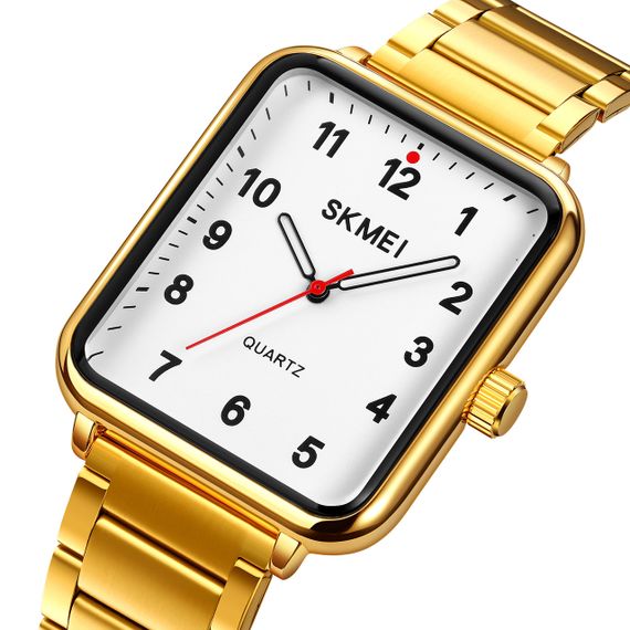 Годинник S2kmei 1954GDWT Gold-White | Зображення 1