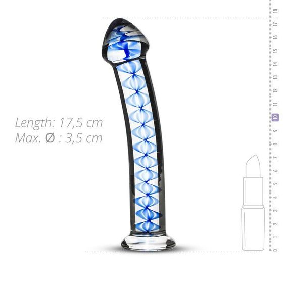 Скляний дилдо Gildo Glass Dildo No. 4, для точки G та простати Sex Aura | Зображення 1