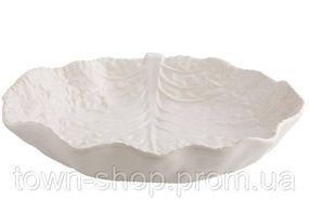Блюдо сервировочное Bordallo Pinheiro Cabbage 35x25см Бежевое TR-65017616