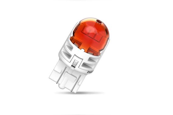 Комплект светодиодных ламп Philips 11066AU60X2 WY21/5W LED Ultinon Pro6000 SI 12V 2.5/0.5 W3x16q AMBER | Зображення 2