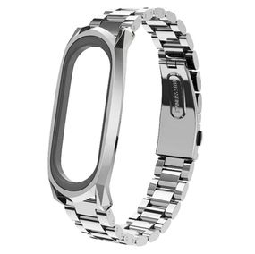 Металлический ремешок Primo Mijobs для фитнес-браслета Xiaomi Mi Smart Band 6 - Silver