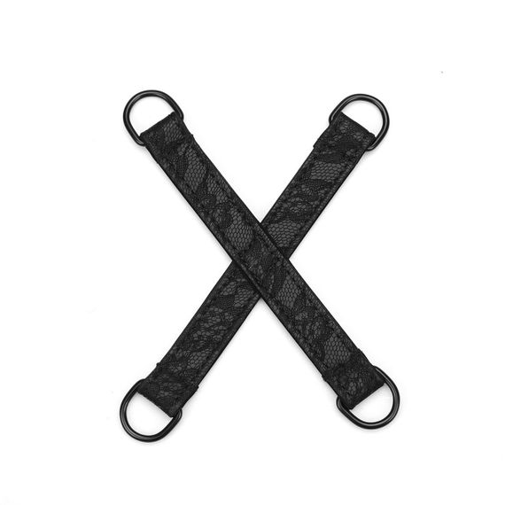 Набір Liebe Seele Black Lace and Neoprene 11pcs Bondage Kit, анальна пробка з кристалом, віброкуля Sex Aura | Зображення 7