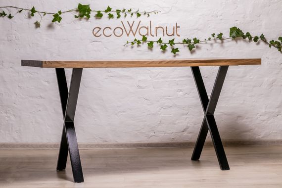 Офісний стіл EcoWalnut із прямокутними краями M (горіх) | Зображення 3