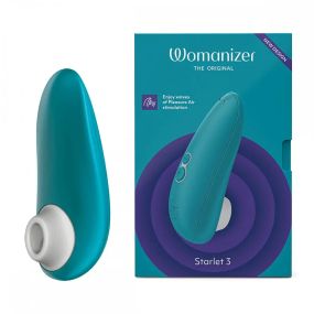 Вакуумний кліторальний стимулятор Womanizer Starlet 3 Turquoise Sex Aura