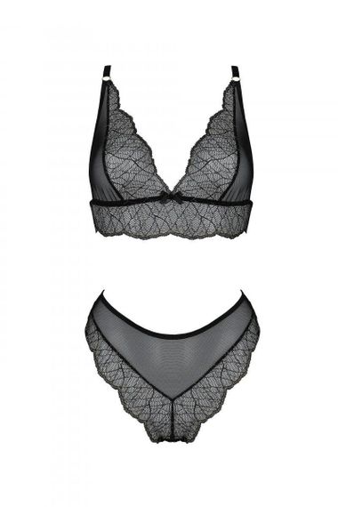 Комплект Passion AMBERLY SET black, S/M, бралетт и трусики бразилиана sexstyle | Зображення 2