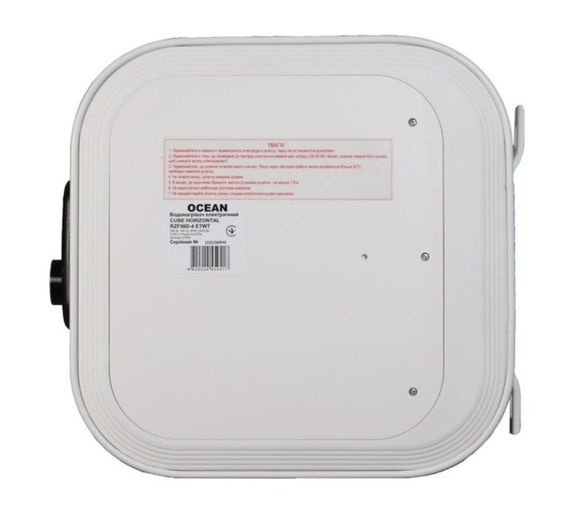 Водонагрівач Ocean UBE-HORIZONTAL 80 Л, 2,0 кВт, "мокрий" ТЕН, горизонтальний, прямокутний, білий (RZF80D-4 ET+WT) | Зображення 2