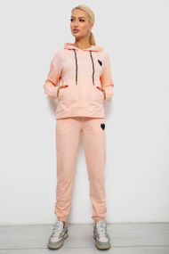 Спортивний костюм жіночий двонитка, колір персиковий, 214R1419-004