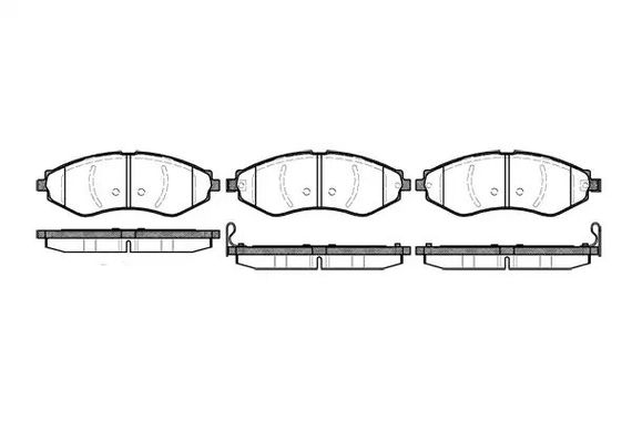 Гальмівні колодки Gentra/Kalos/Lacetti/Nubira/Rezzo (00-22), WOKING (P745322) | Зображення 6