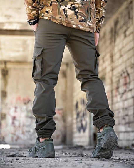 Зимові штани soft shell BANDIT олива ТР6407 | Зображення 4
