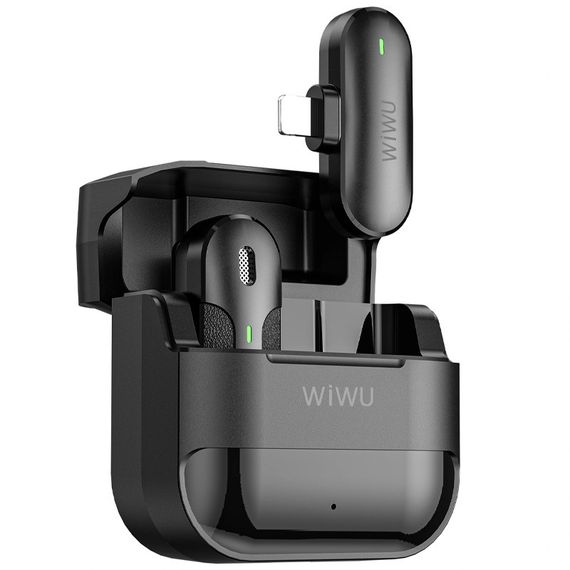 Петличний бездротовий мікрофон WIWU Wi-WM001 Wireless mini microphone (Type-C) Black