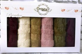 Набір 6 кухонних рушників Pupilla Bamboo 30х50см