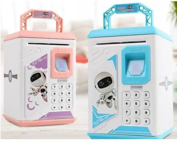 Электронная Копилка сейф с отпечатком пальца и кодовым замком «BODYGUARD» + купюроприемник