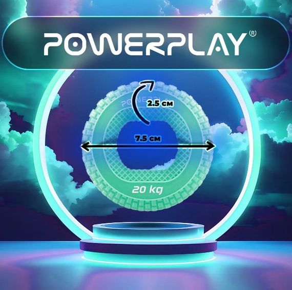 Еспандер кистьовий силіконовий PowerPlay PP-4333 Hand Grip Medium 20 кг Зелений (PP_4333_Green_20kg) | Зображення 5