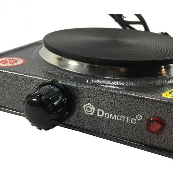Настольная дисковая плита Domotec MS-5811 на 1 конфорку ∙ Электроплита одноконфорочная, 1500Вт | Зображення 2