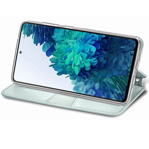 Кожаный чехол книжка GETMAN Mandala (PU) для Xiaomi Mi 10T Lite / Redmi Note 9 Pro 5G Штучна шкіра, Слот для візитки, Сірий | Зображення 2