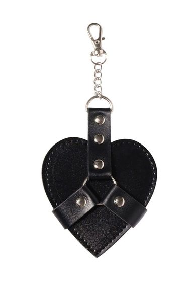 Брелок для ключів серце Art of Sex Chained Heart на карабіні Чорний
