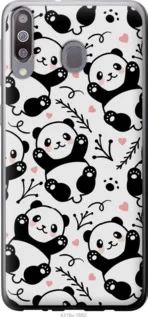 Чехол на Samsung Galaxy A40s A3050 Панды из пластика FCh_018353