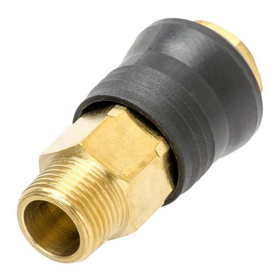 Швидкороз'ємне з'єднання із зовнішньою різьбою 3/8 ", латунь INTERTOOL PT-1819 | Зображення 1