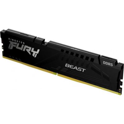 Модуль памяти для компьютера DDR5 16GB 5200 MHz Beast Black Kingston Fury (ex.HyperX) (KF552C40BB-16) | Зображення 1