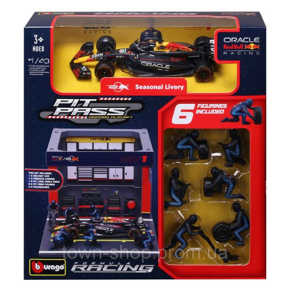 Игровой набор - Pit Pass Oracle Red Bull Racing RB20 (1:43)